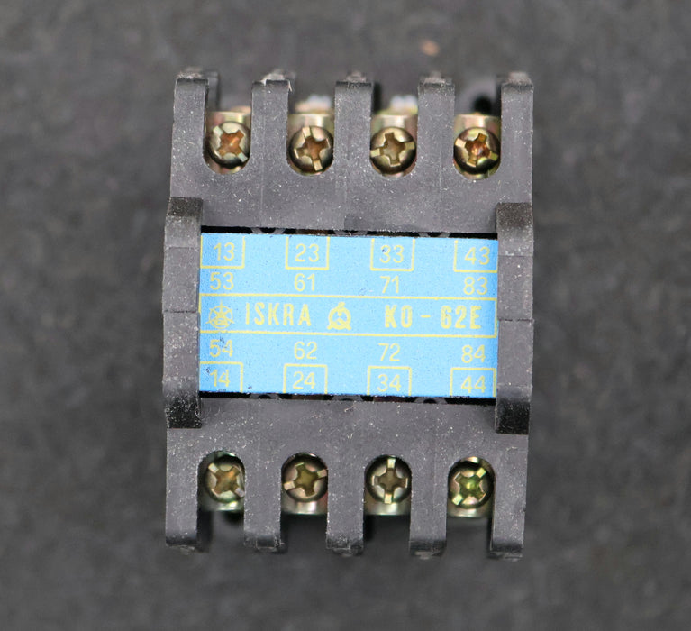 Bild des Artikels ISKRA-Leistungsschütz-K0-62E-20A-Spulenspannung-220V-60Hz-6A-380VAC-4A-500VAC