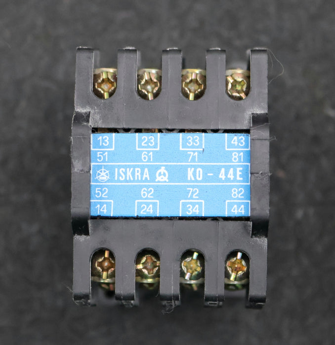 Bild des Artikels ISKRA-Leistungsschütz-K0-44E-20A-Spulenspannung-220V-50Hz-6A-380VAC-4A-500VAC