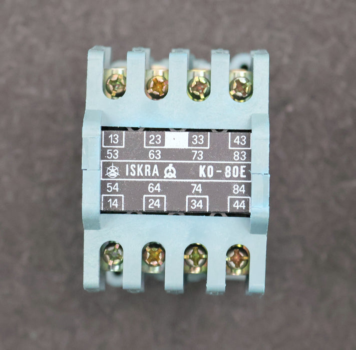 Bild des Artikels ISKRA-Leistungsschütz-K0-80E-20A-Spulenspannung-220V-60Hz-6A-380VAC-4A-500VAC