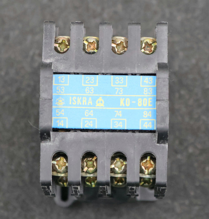 Bild des Artikels ISKRA-Leistungsschütz-K0-80E-20A-50Hz-6A-380VAC-4A-500VAC-Spulenspannung-220V