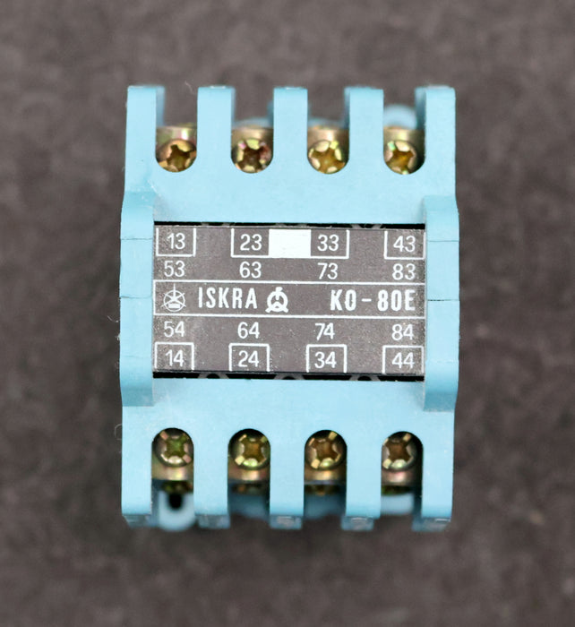 Bild des Artikels ISKRA-Leistungsschütz-K0-80E-20A-Spulenspannung-220V-50Hz-6A-380VAC-4A-500VAC