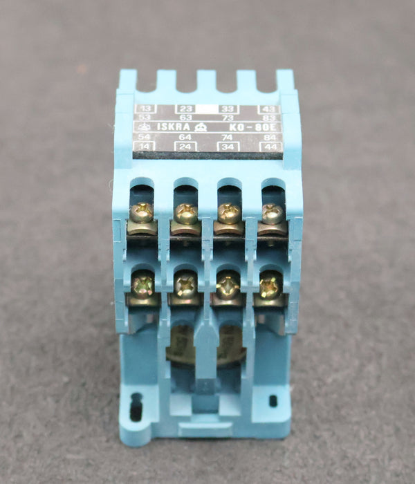 Bild des Artikels ISKRA-Leistungsschütz-K0-80E-20A-Spulenspannung-220V-50Hz-6A-380VAC-4A-500VAC