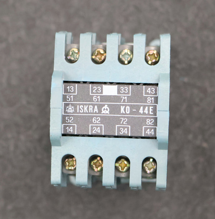 Bild des Artikels ISKRA-Leistungsschütz-K0-44E-20A-Spulenspannung-24V-50Hz-6A-380VAC-4A-500VAC