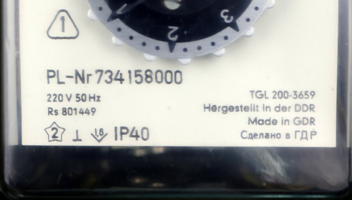 Bild des Artikels EAW-DDR-Zeitrelais-RZw-PL-Nr-734158000-0,2-6min-220V-50Hz-RS801449-unbenutzt