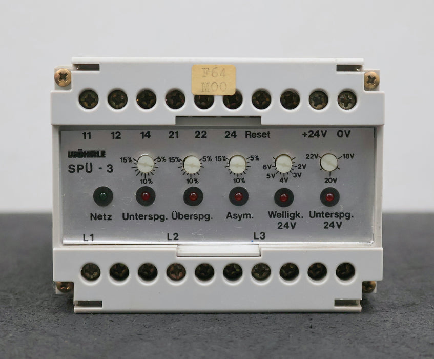 Bild des Artikels WÖHRLE-Spannungsüberwachung-SPÜ-3-3x-380VAC-24VDC-gebraucht