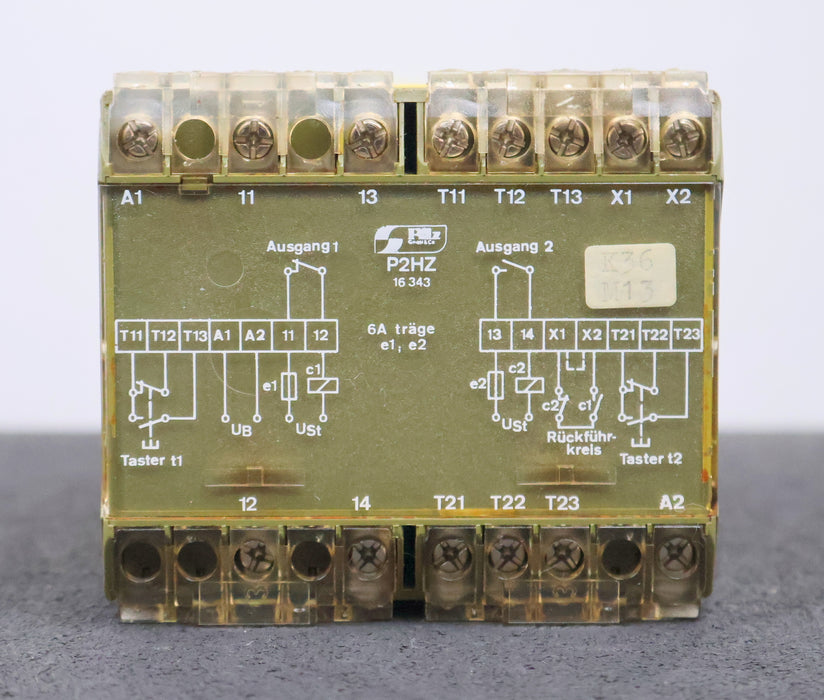 Bild des Artikels PILZ-Zweihandbedienungsrelais-P2HZ-ID-No.:-474162/1-220VAC-4VA-40-60Hz