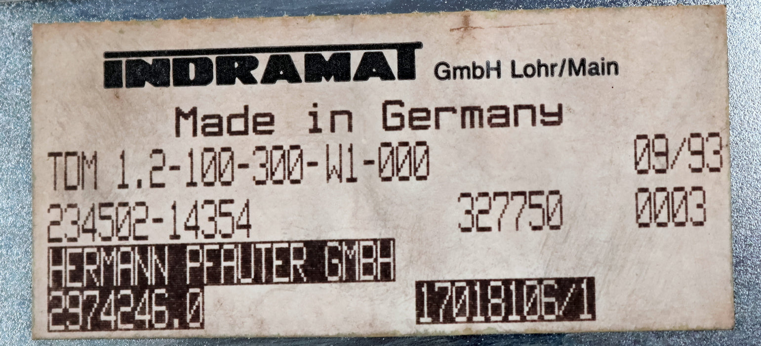 Bild des Artikels INDRAMAT-!-overhauled-and-tested-!-AC-Servo-Controller-TDM-1.2-100-300-W1-0