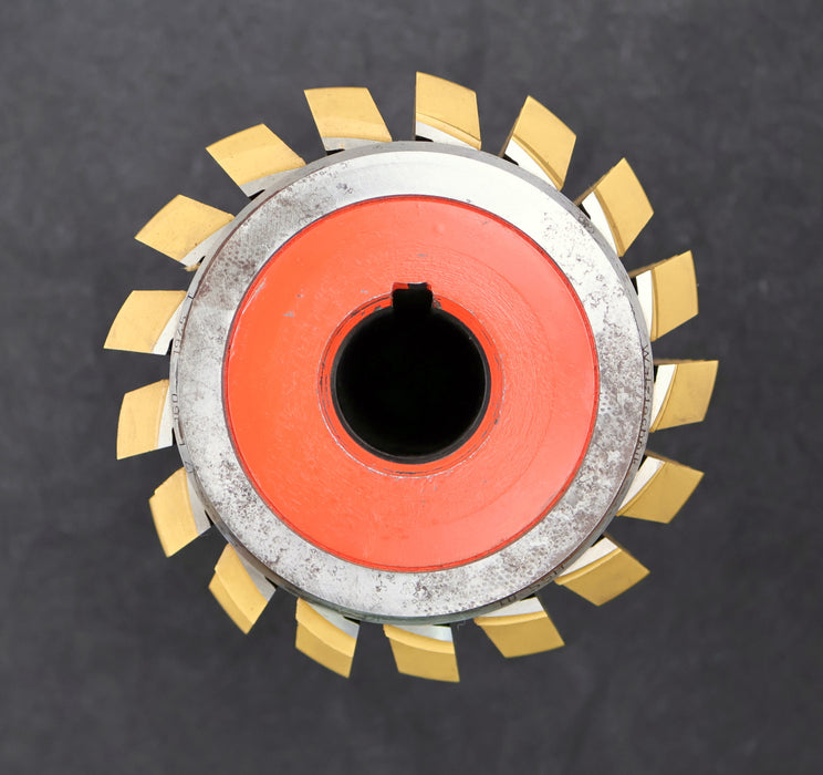 Bild des Artikels SAAZOR-Zahnrad-Wälzfräser-gear-hob-m=-4,618mm-22°30'-EGW-Ø133x185xØ32mm-mit-LKN