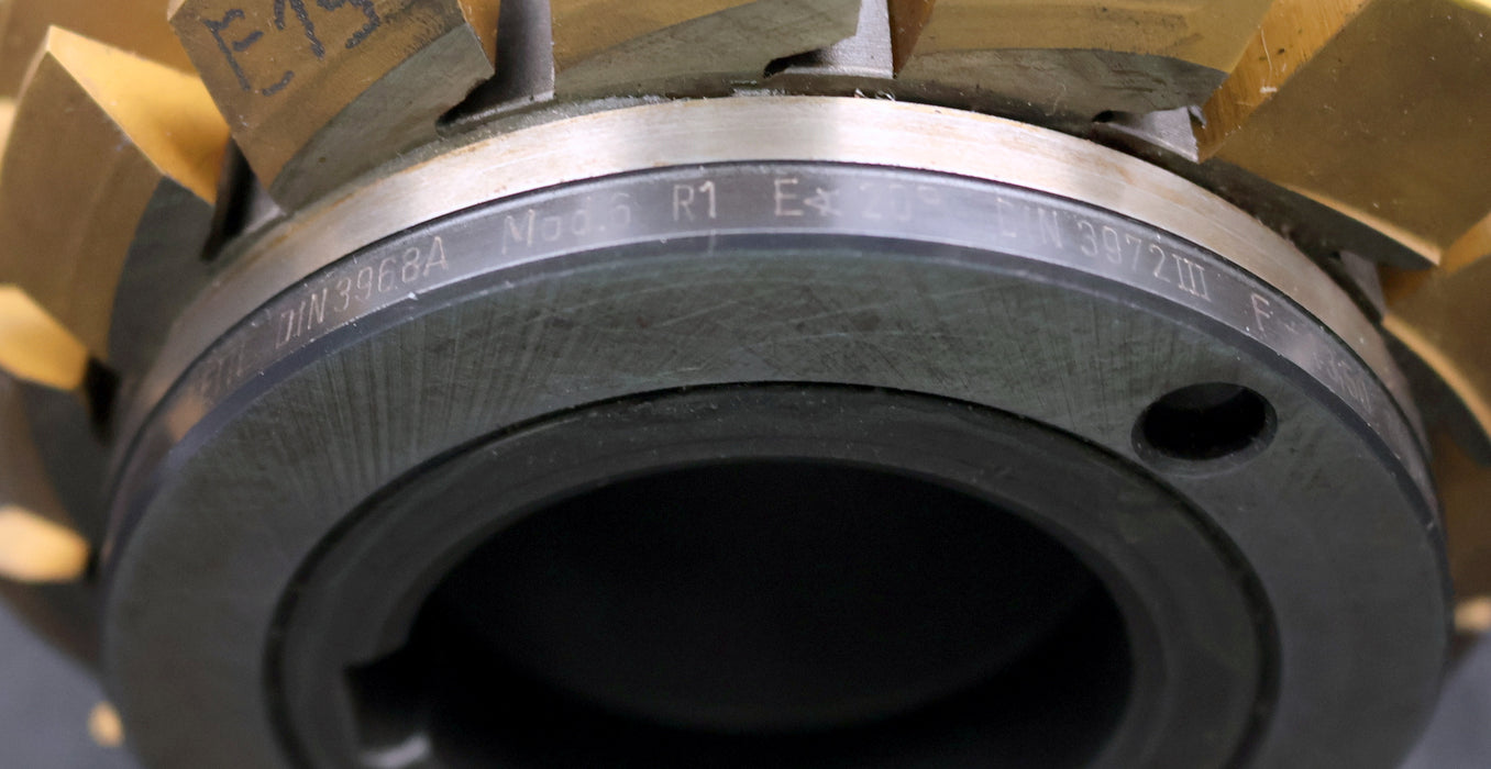 Bild des Artikels FETTE-Zahnrad-Wälzfräser-gear-hob-m=-6mm-20°-EGW-Ø132x213xØ50mm-mit-LKN