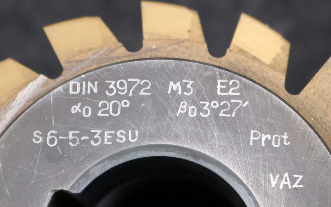Bild des Artikels VAZ-Zahnrad-Wälzfräser-gear-hob-m=-3mm-20°-EGW-Ø110x121xØ40mm-mit-LKN
