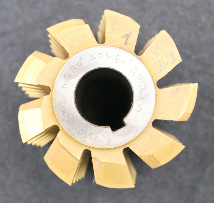 Bild des Artikels PWS-Zahnrad-Wälzfräser-gear-hob-m=-5mm-20°-EGW-Ø89x86xØ27mm-mit-LKN-9-Spannuten