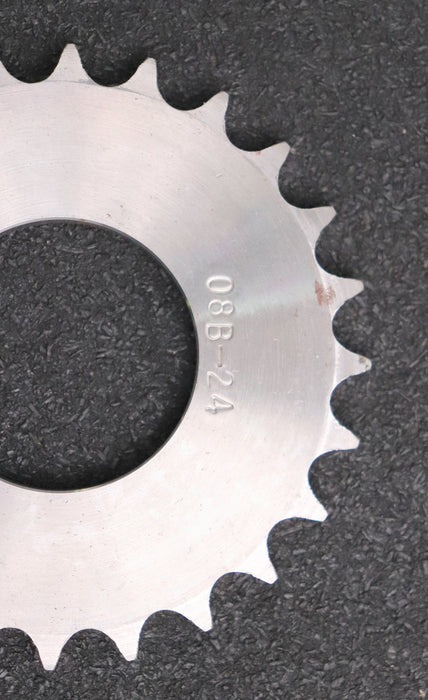 3x Kettenradscheibe Chainwheel für Kettentype 08B-1 Teilung 1/2“x5/16“ Z= 24