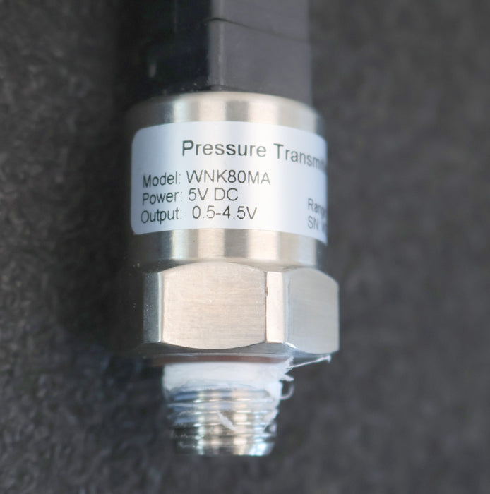 WNK Drucktransmitter Model: WNK80MA 5VDC 0,5-4,5V 0-300psi Anschluss 1/4''