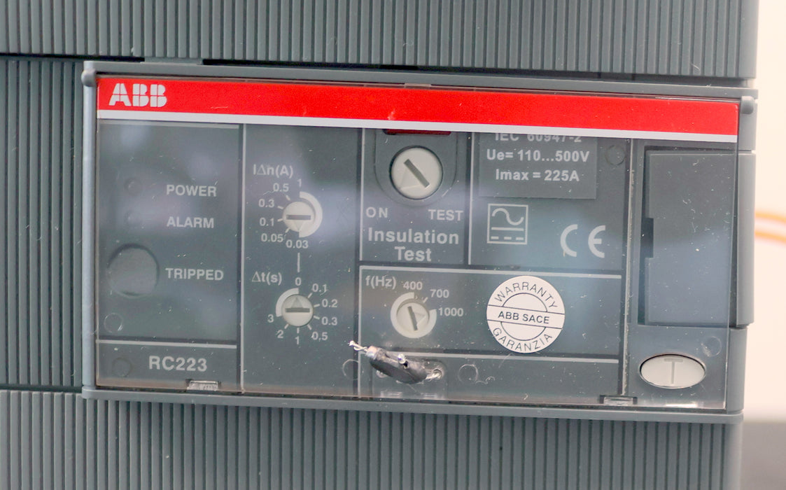 Bild des Artikels ABB-Leistungsschalter-T3N-250-Ue=-690V-Ui=-800V-Uimp=-6kV-+-RC223-Ue=-110…500V