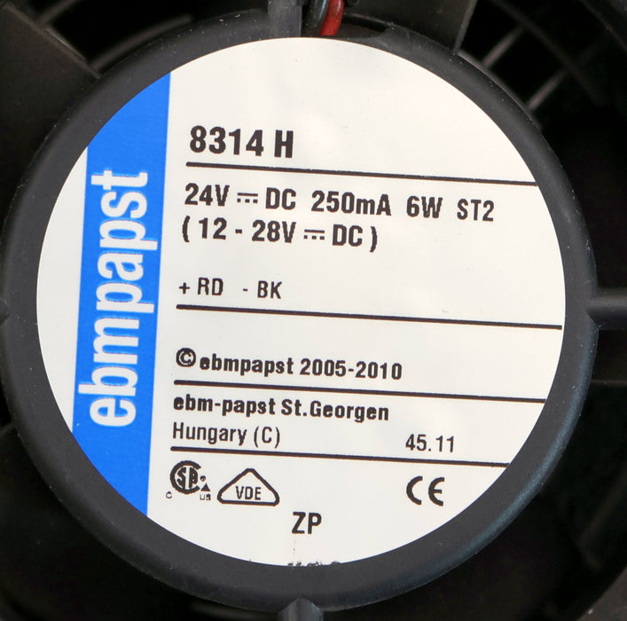 Bild des Artikels EBMPAPST-3x-Lüfter-auf-einer-Stahlschiene-Typ-8314-H-24VDC-250mA-6W