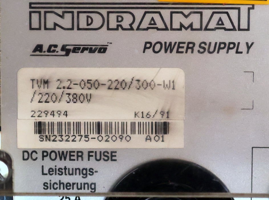 Bild des Artikels INDRAMAT-!-overhauled-and-tested-!-AC-Servo-Power-Supply-TVM-2.2-050-220/300-W1