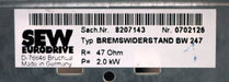 Bild des Artikels SEW-Bremswiederstand-BW-247-Sach.Nr.-8207143-R=-47Ohm-P=-2,0kW-gebraucht