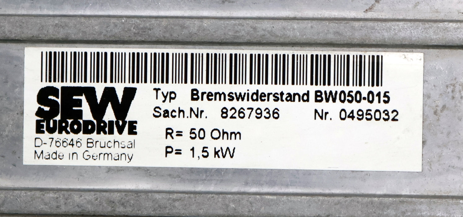 Bild des Artikels SEW-Bremswiederstand-BW-050-015-Sach.Nr.-8267936-R=-50Ohm-P=-1,5kW-gebraucht