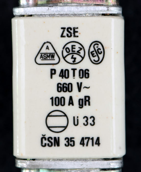 Bild des Artikels ZSE-Sicherungseinsatz-fuse-link-P40T06-660VAC-100A-Betriebsklasse-gR-unbenutzt