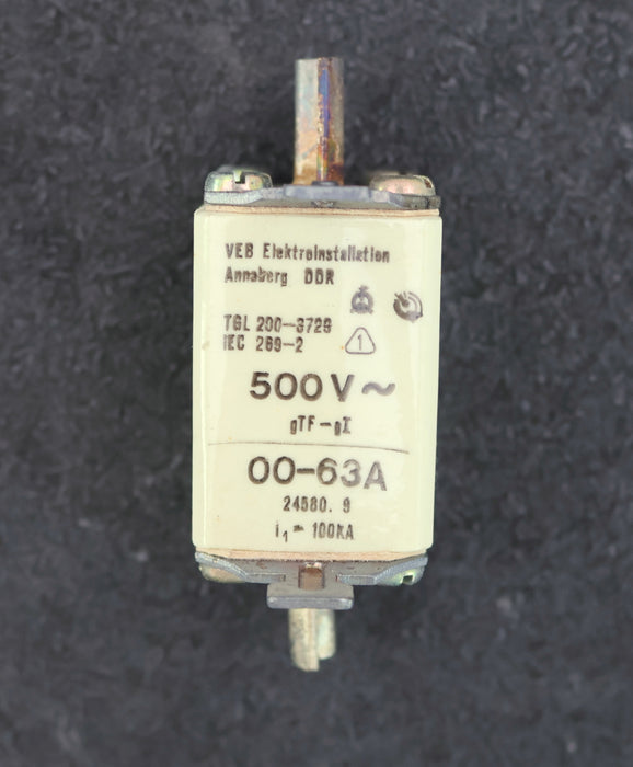 Bild des Artikels DDR-WEB-3x-Sicherungseinsatz-fuse-link-24580.9-500VAC-00-63A-gTF-gI-100kA