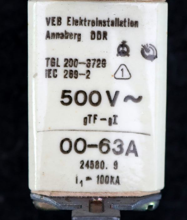 Bild des Artikels DDR-WEB-3x-Sicherungseinsatz-fuse-link-24580.9-500VAC-00-63A-gTF-gI-100kA