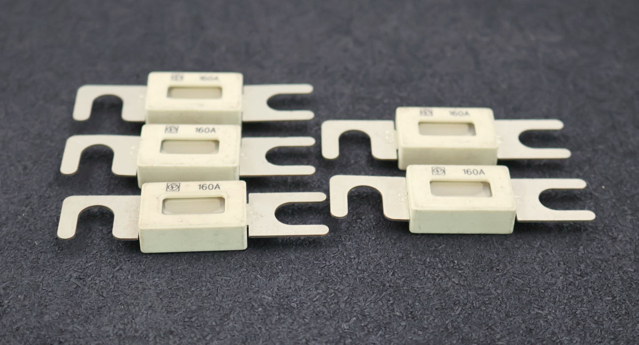 Bild des Artikels 5x-Streifensicherung-mit-Keramik-160A-Stichmaß-60mm-unbenutzt