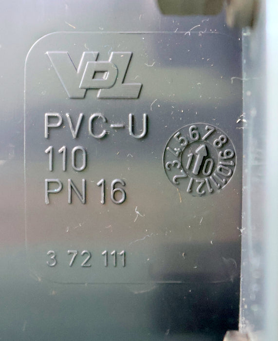 Bild des Artikels VDL-Absperrventil-Absperrklappe-ohne-Griff-aus-PVC-U-PN10-DN100-InnenØ-110mm