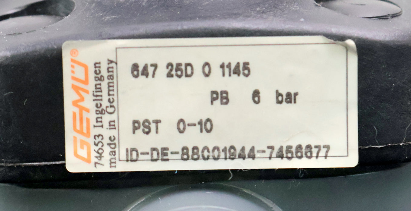 Bild des Artikels GEMÜ-Kunsstoffventil-647-25D-0-1145-EPDM-DN25-PN10-DA25-gebraucht