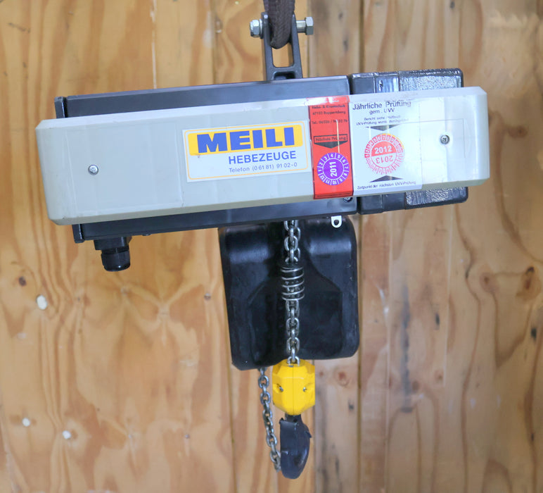 Bild des Artikels MEILI-Elektrokettenzug-Type-005SKB001206OHX4005MA-Tragfähigkeit-500kg-überprüft