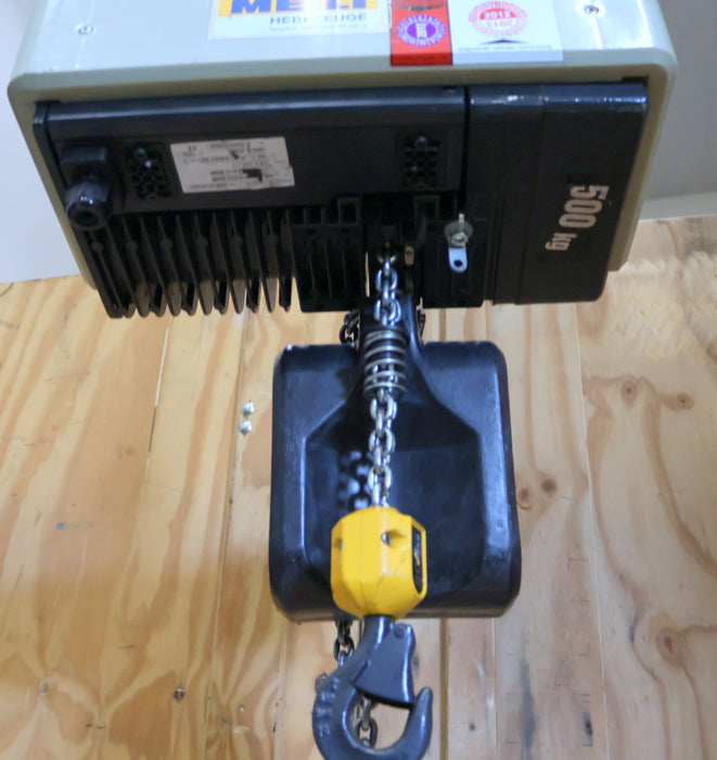 Bild des Artikels MEILI-Elektrokettenzug-Type-005SKB001206OHX4005MA-Tragfähigkeit-500kg-überprüft