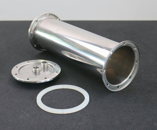 Bild des Artikels Edelstahl-Druckrohr-für-Umkehrosmose-Gesamtmaße-375xØ135mm-RohrØ-100mm-(4'')