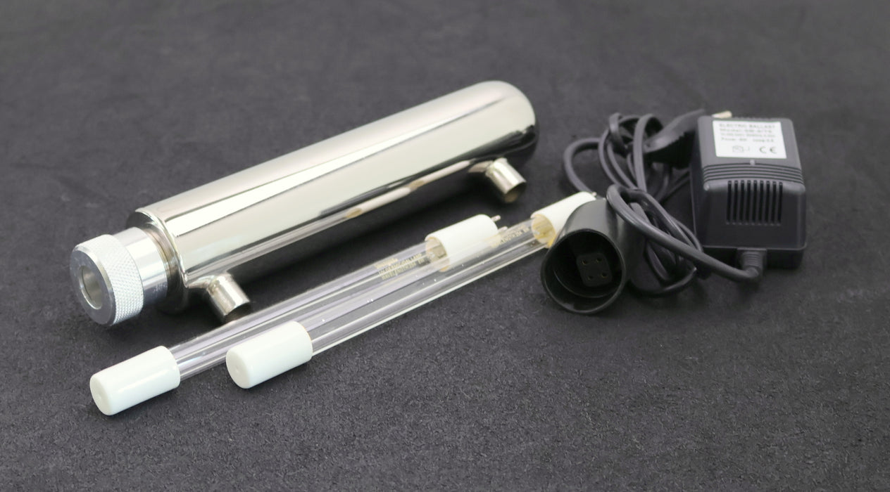 Bild des Artikels Ultraviolet-Watter-Sterilizer-Länge-260mm-Ø-51mm-Anschlüsse-1/4''AG-mit-2-Lampen