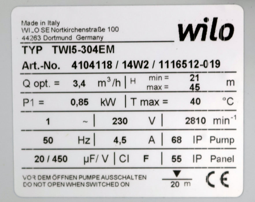 Bild des Artikels WILO-Ersatzteil-Klemmenkasten-für-Unterwasserpumpe-TWI5-304EM-Art.Nr-4104118