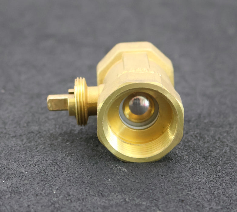 Bild des Artikels Messing-Kugelventil-HPb59-1-DN25-PN16-Anschlüsse-1''-unbenutzt