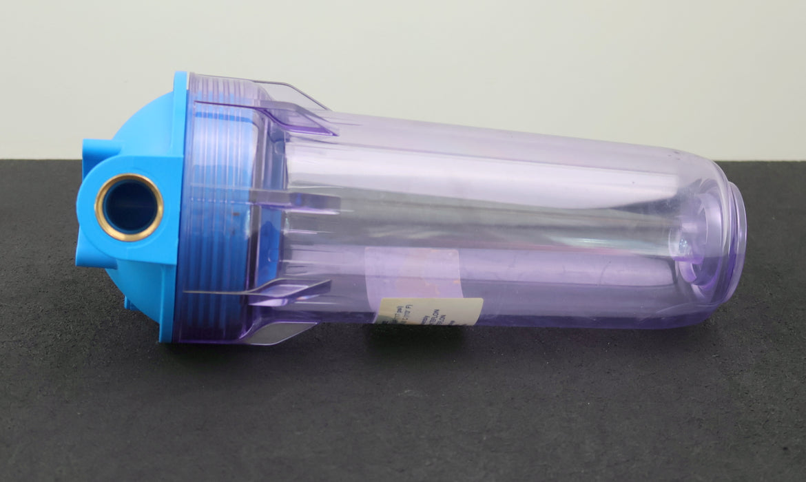 Bild des Artikels Filtergehäuse-Länge-10''-Anschlüsse-3/4"-Tasse-klar-unbenutzt