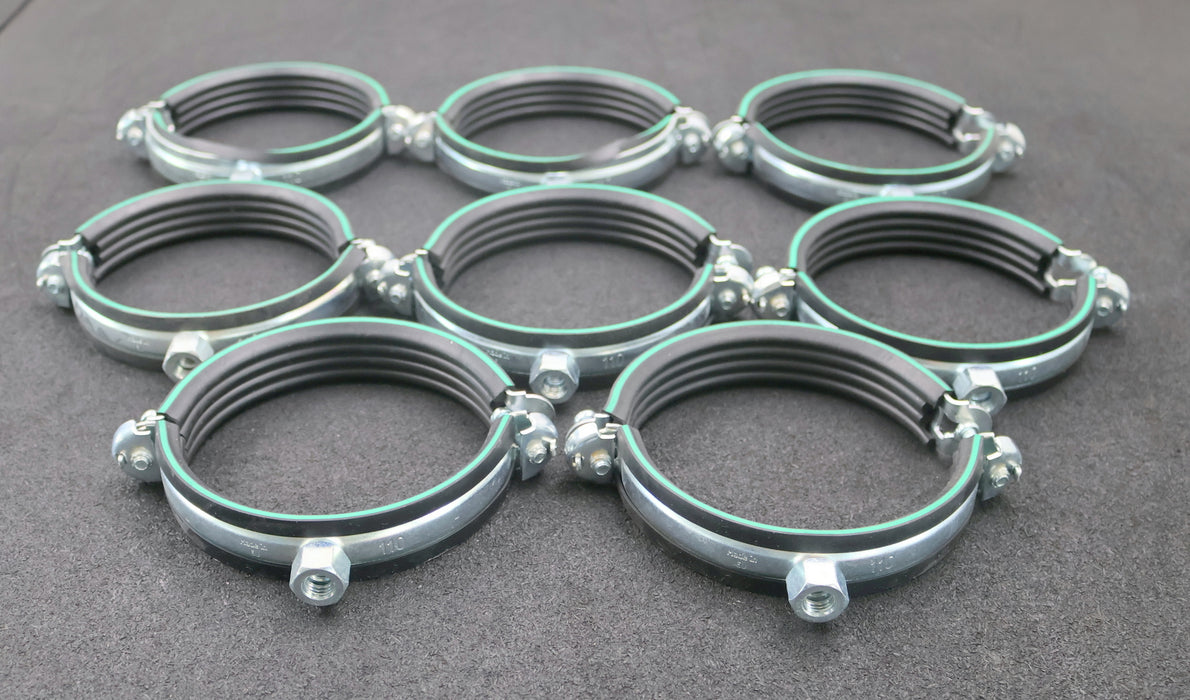 Bild des Artikels MUPRO-8x-Rohrschelle-108-112mm-mit-Schaldämmung-mit-Gewinde-M8/10