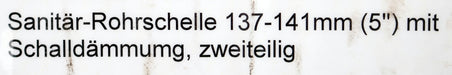 Bild des Artikels MUPRO-6x-Rohrschelle-137-141mm-(5'')-mit-Schaldämmung-Art.Nr.-7000662-unbenutzt