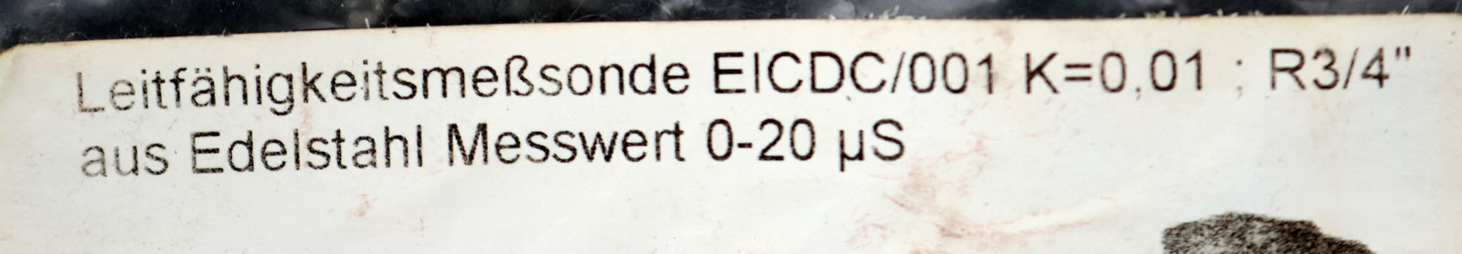 Bild des Artikels EMEC-BKG-Leitfähigkeitsmeßsonde-EICDC/001-aus-Edelstahl-Sonde-3/4''-K=-0,01