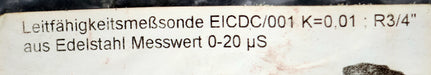 Bild des Artikels EMEC-BKG-Leitfähigkeitsmeßsonde-EICDC/001-aus-Edelstahl-Sonde-3/4''-K=-0,01