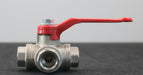 Bild des Artikels 3-Wege-Kugelhahn-1/2''-IG-08A-PN40-mit-Hebel-Material-Messing-unbenutzt