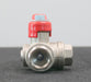 Bild des Artikels 3-Wege-Kugelhahn-1/2''-IG-08A-PN40-mit-Hebel-Material-Messing-unbenutzt