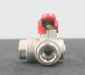 Bild des Artikels 3-Wege-Kugelhahn-1/2''-IG-08A-PN40-mit-Hebel-Material-Messing-unbenutzt