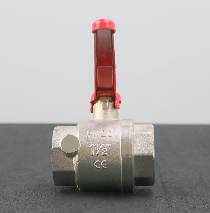 Bild des Artikels IPG-Ms-Kugelhahn-mit-Entleerung-MS58-1-1/2''-PN20-Material-Messing-vernickelt