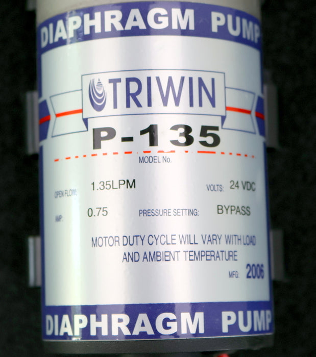 Bild des Artikels TRIWIN-RO-Membran-Druckerhöhungspumpe-Model-P-135-24VDC-1,35LPM-0,75A-gebraucht