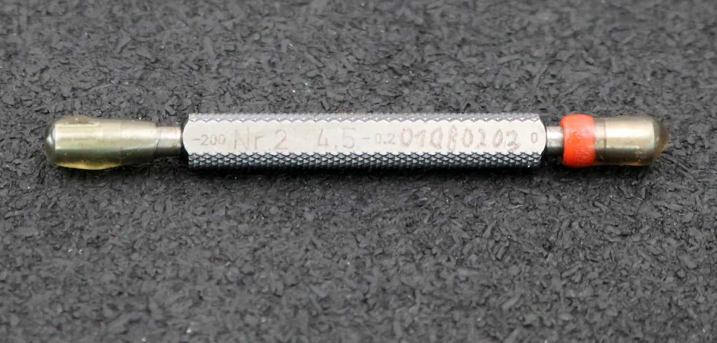 Bild des Artikels Grenzlehrdorn-Gut/Ausschuss-Prüfdorn-Ø-4,5mm--0,2-Nr.-2-Toleranzb.:---200-/-0µm