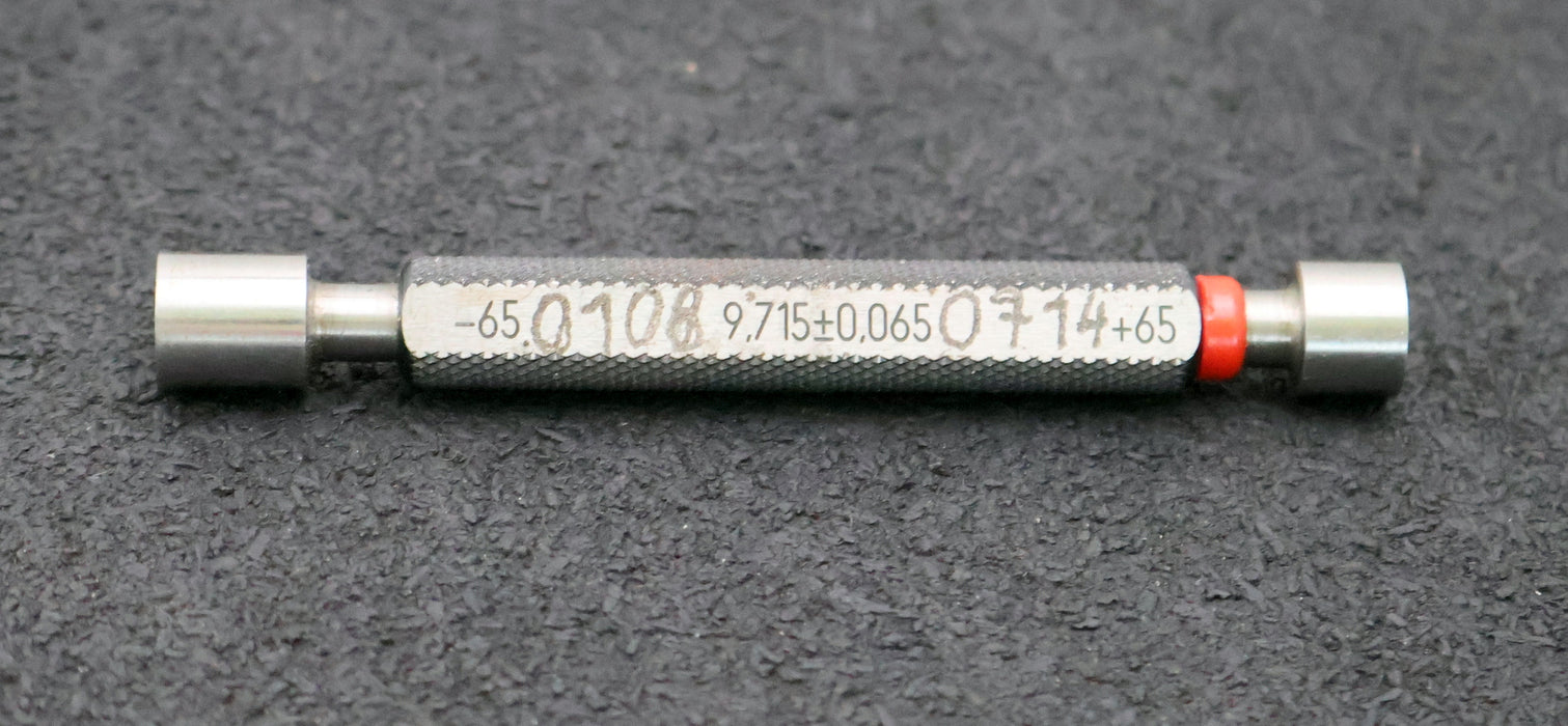Bild des Artikels Grenzlehrdorn-Gut/Ausschuss-Prüfdorn-Ø9,715mm-+/-0,065-Toleranzbereich--65/+65µm