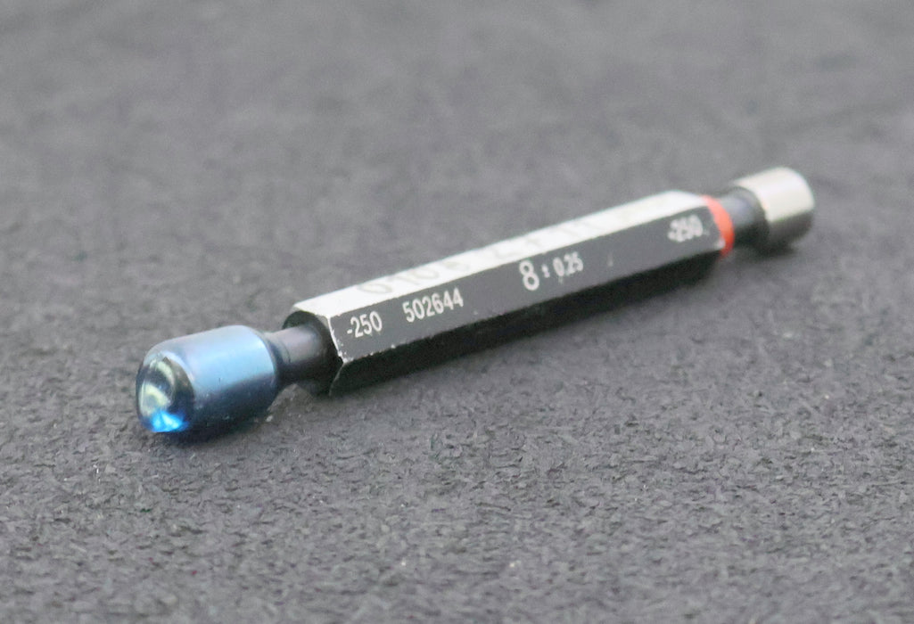 Bild des Artikels Grenzlehrdorn-Gut/Ausschuss-Prüfdorn-Ø-8mm-+/-0,25-Toleranzbereich--250/+250µm