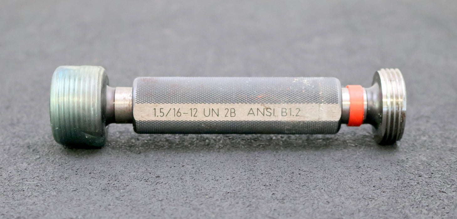 Bild des Artikels ANSI-Gewinde-Grenzlehrdorn-Gut/Ausschuss-Prüfdorn-1.5/16-12-UN-2B-gebraucht