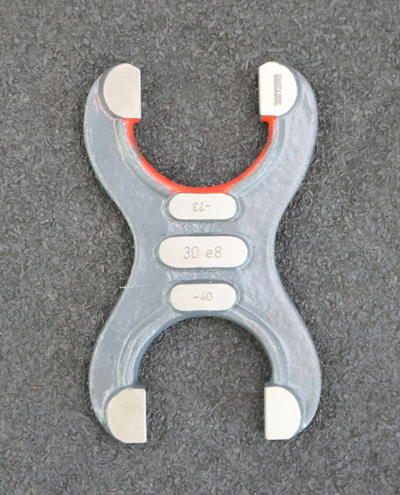 Bild des Artikels Grenzrachenlehre-Doppelmäulig-30mm-e8-Toleranzbereich--40/-73µm-gebraucht