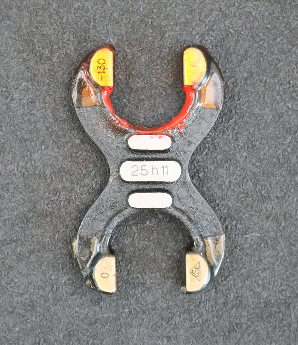 Bild des Artikels Grenzrachenlehre-Doppelmäulig-25mm-h11-Toleranzbereich--130/0µm-gebraucht